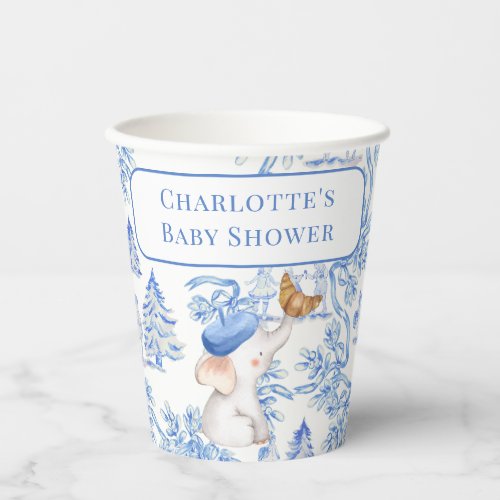 Bonjour Bebe Romantic French Girl Baby Shower  Pap Paper Cups