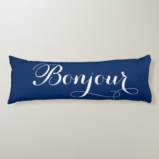 Bonjour Bonsoir Body Pillow (Front)