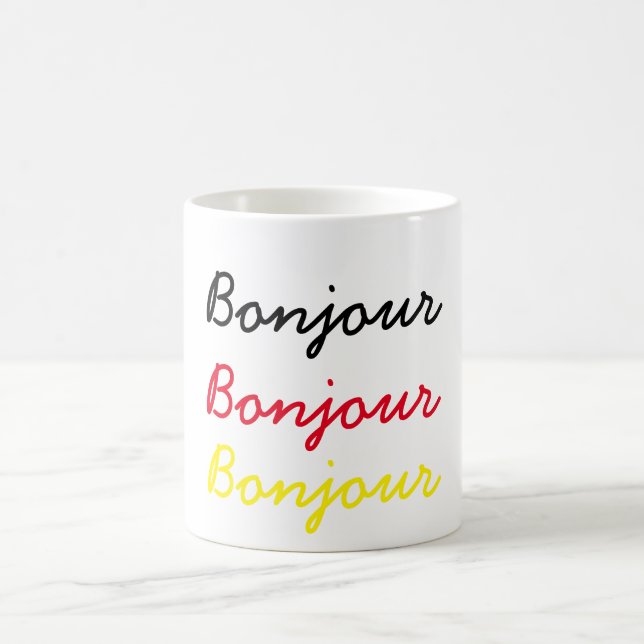 Bonjour Coffee Mug (Center)