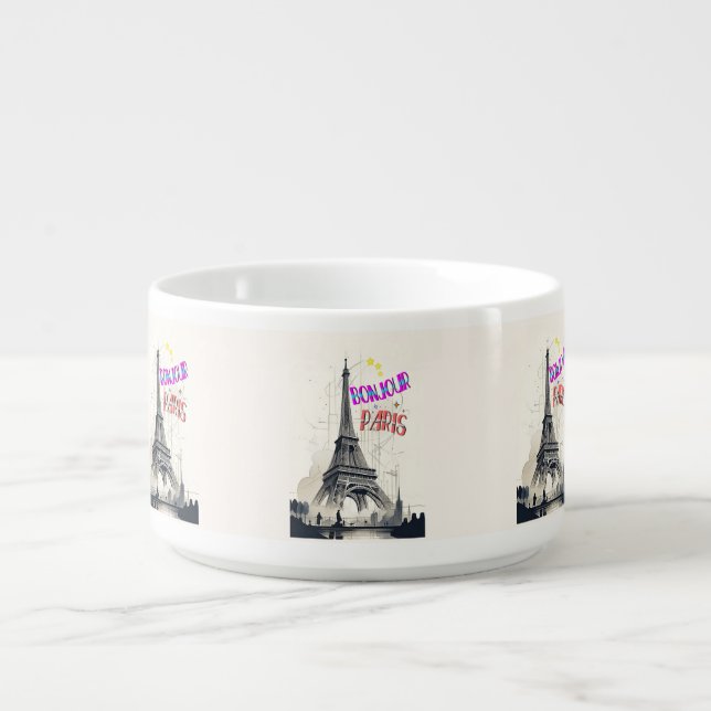 Bonjour Colorful Paris Bowl (Center)
