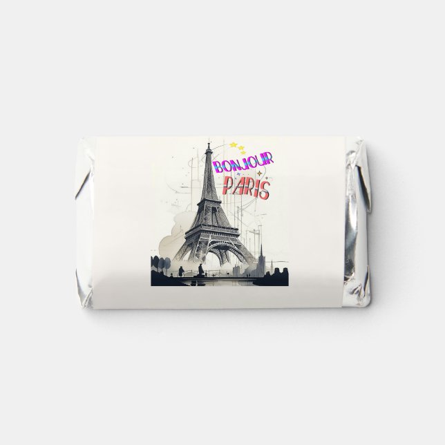 Bonjour Colorful Paris Hershey's Miniatures (Front)