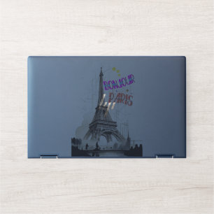 Bonjour Colorful Paris HP Laptop Skin