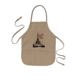 Bonjour Colorful Paris Kids' Apron