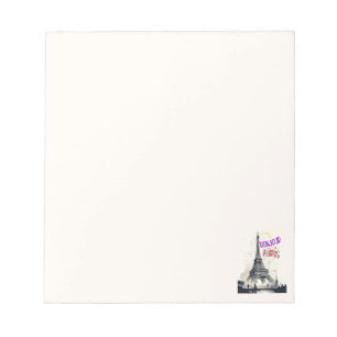 Bonjour Colorful Paris Notepad