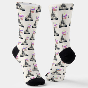Bonjour Colorful Paris Socks