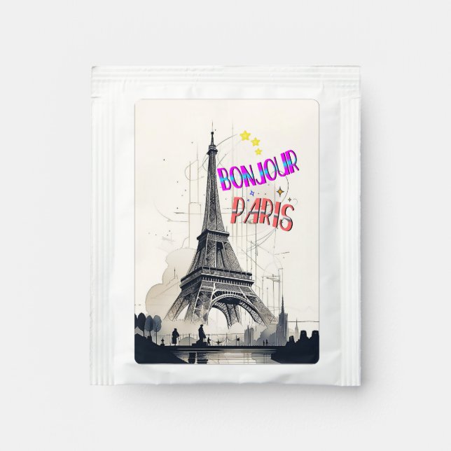 Bonjour Colorful Paris Tea Bag Drink Mix (Front)