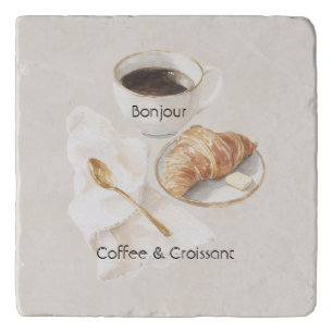 Bonjour Croissant & Coffee Trivet