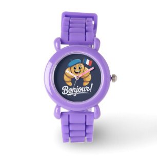 Bonjour Croissant French Paris Wristwatch
