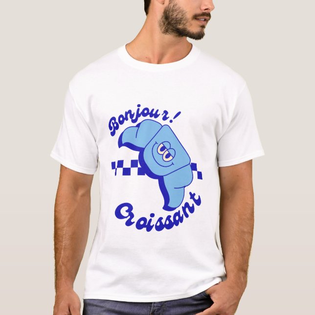 Bonjour croissant T-Shirt (Front)