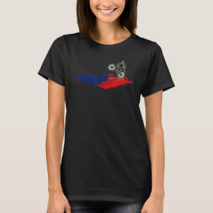 Bonjour Cute French Sports Fan Cyclin Goa Psytranc T-Shirt