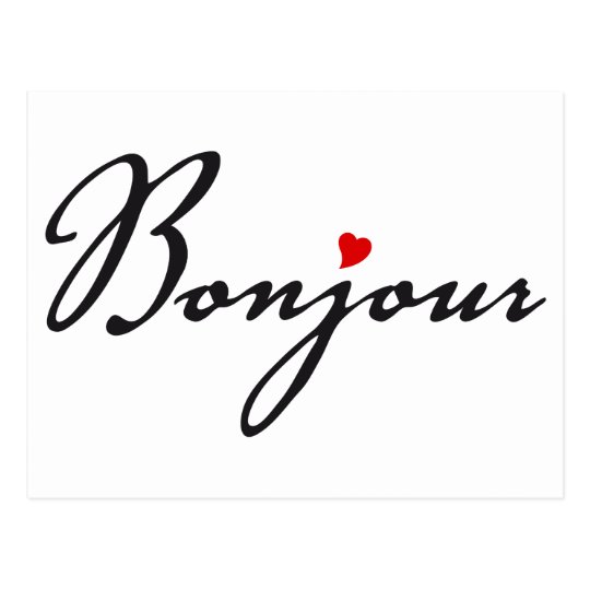 bonjour-french-word-art-with-red-heart-postcard-zazzle