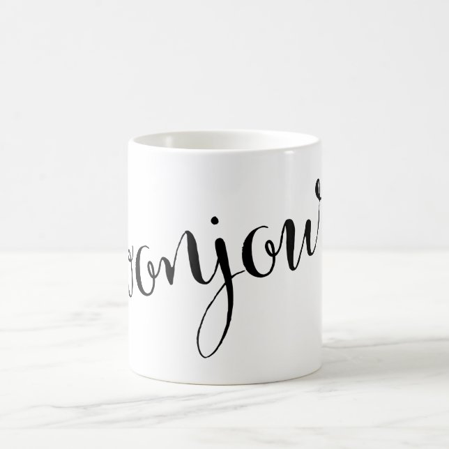 bonjour Good Morning French Mug (Center)