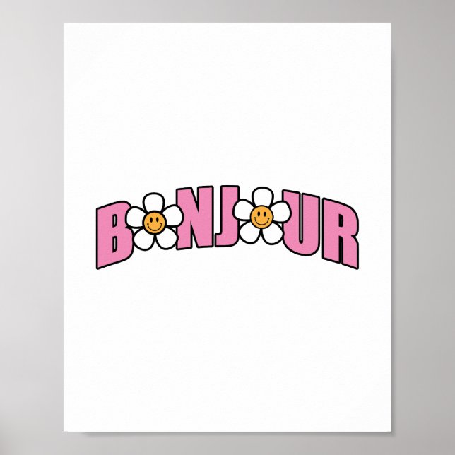 Bonjour, Good Morning In french Poster (Front)