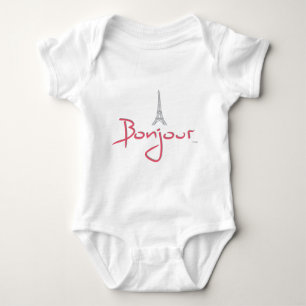 Bonjour (Hello) Paris Baby Bodysuit