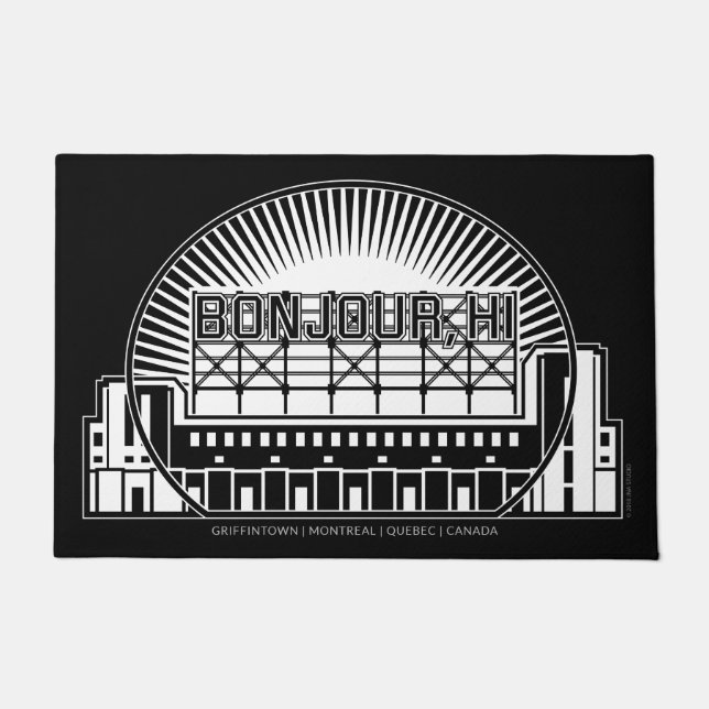 Bonjour, HI Door Mat (Front)