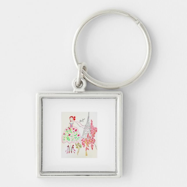Bonjour Key Chain (Front)
