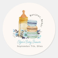 Bonjour Macarons & Milk Boy Baby Shower