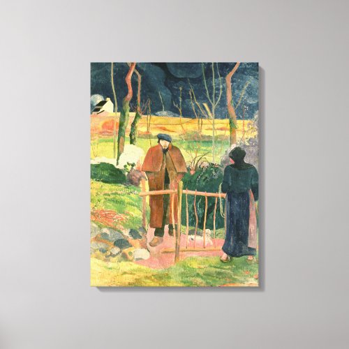 Bonjour Monsieur Gauguin 1889 Canvas Print