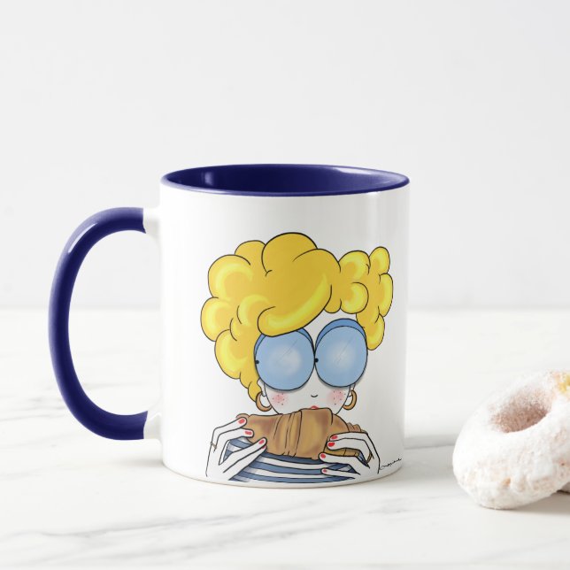 Bonjour mug (With Donut)