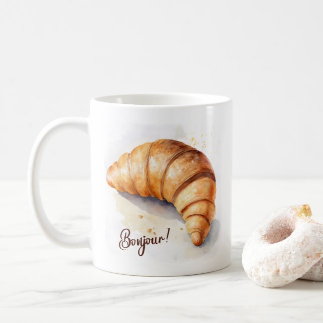 Bonjour! Mug (With Donut)
