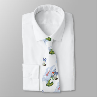 Bonjour Paris Drawing Neck Tie