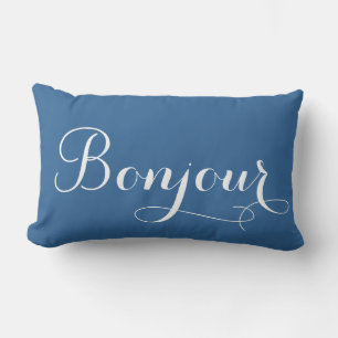 Bonjour Paris Lumbar Pillow