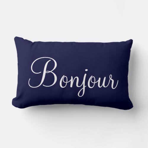 Bonjour Paris Lumbar Pillow