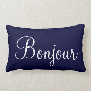 Bonjour Paris Lumbar Pillow