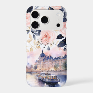 Bonjour Paris Pink Floral iPhone 17 Pro Case