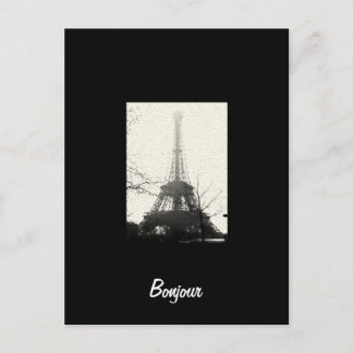 Bonjour Paris Postcard