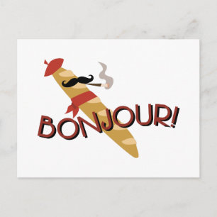 Bonjour! Postcard