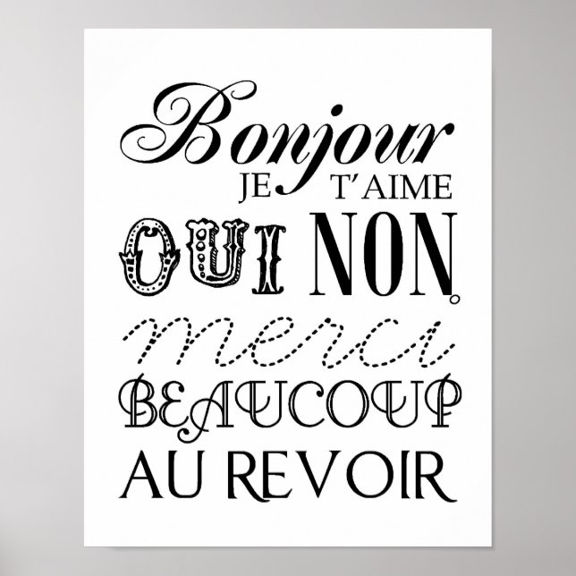 Bonjour Poster (Front)