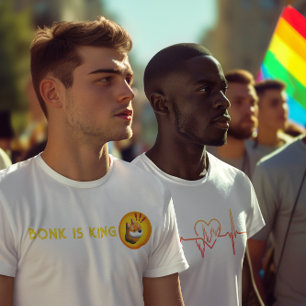 BONK crypto gift,meme coin trader tee dad