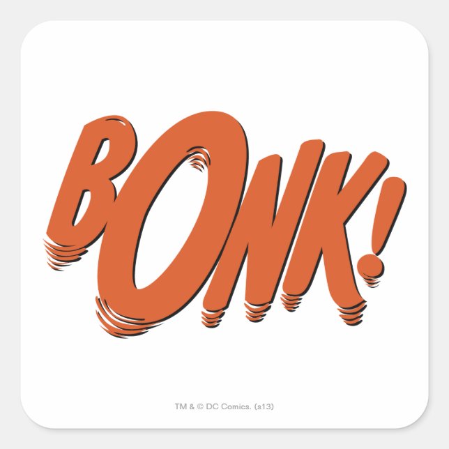 BONK! SQUARE STICKER (Front)