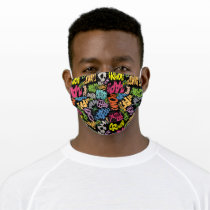 BONK ZAP CRASH Pattern Adult Cloth Face Mask