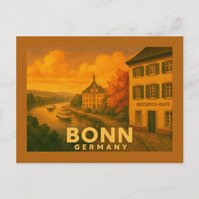 Bonn Germany City Art Postcard (Front)