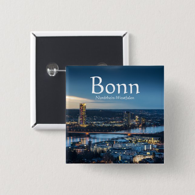 Bonn Germany Souvenir  Button (Front & Back)