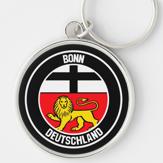 Bonn Round Emblem Keychain (Front)