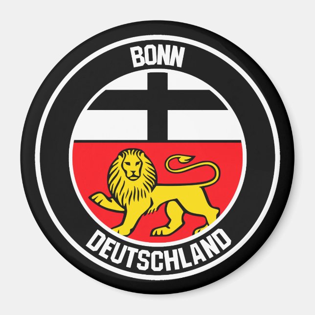 Bonn Round Emblem Magnet (Front)