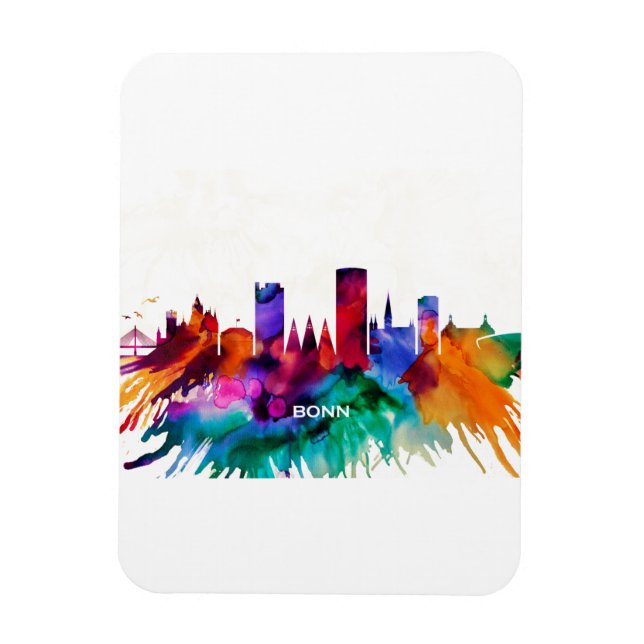 Bonn Skyline Magnet (Vertical)