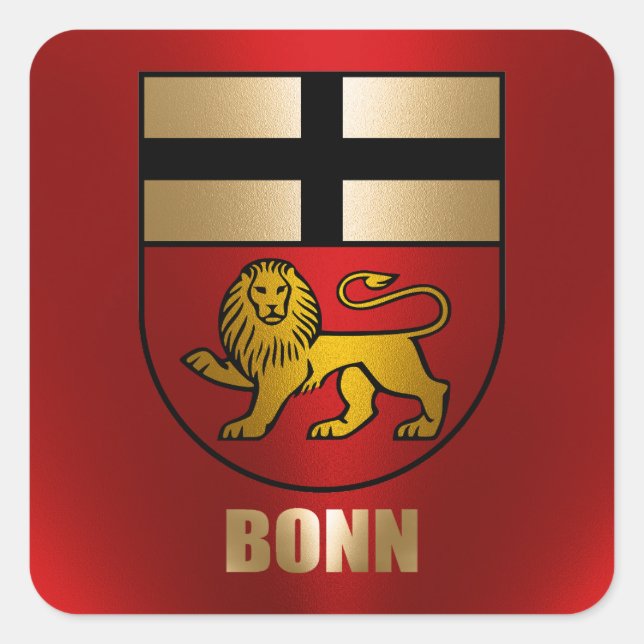 Bonn                                               square sticker (Front)