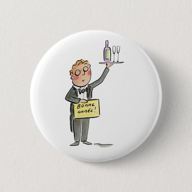 Bonne Annee Button (Front)