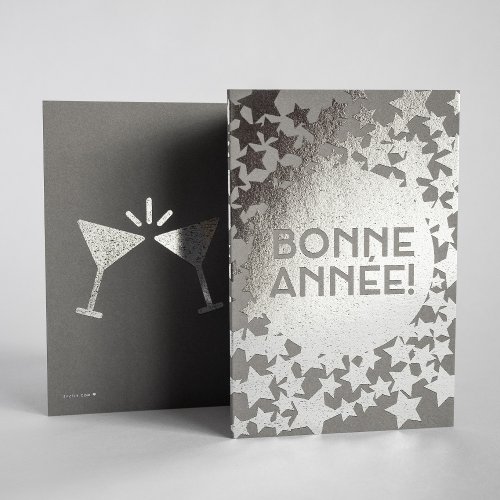 Bonne Anne  French New Year Foil Card