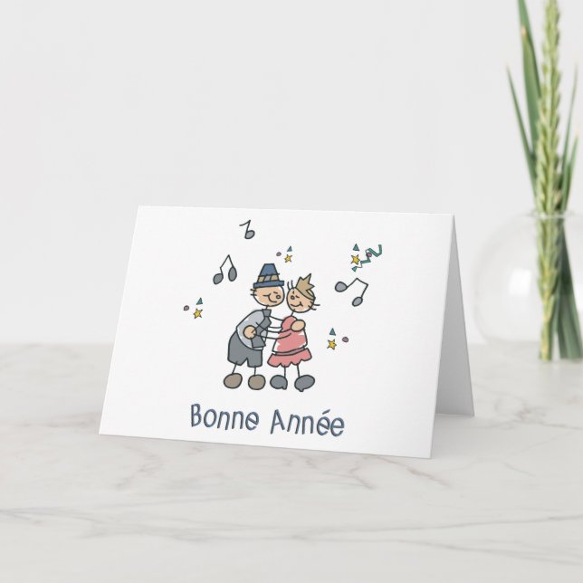 Bonne Annee Holiday Card (Front)