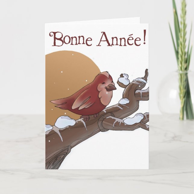 Bonne Année Holiday Card (Front)