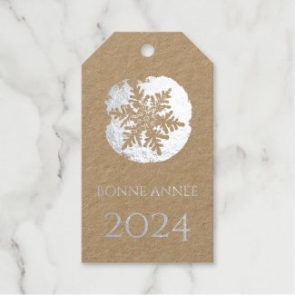 Bonne Annee - snowflake - 2022 silver