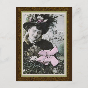 "Bonne Annee" Vintage French New Year Card