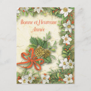 Bonne at Heureuse Annee Holiday Postcard