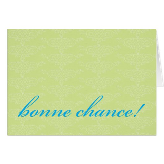 Bonne Chance! Cards (Front Horizontal)