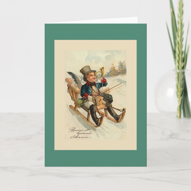 Bonne et heureuse Annee French New Year Card (Front)